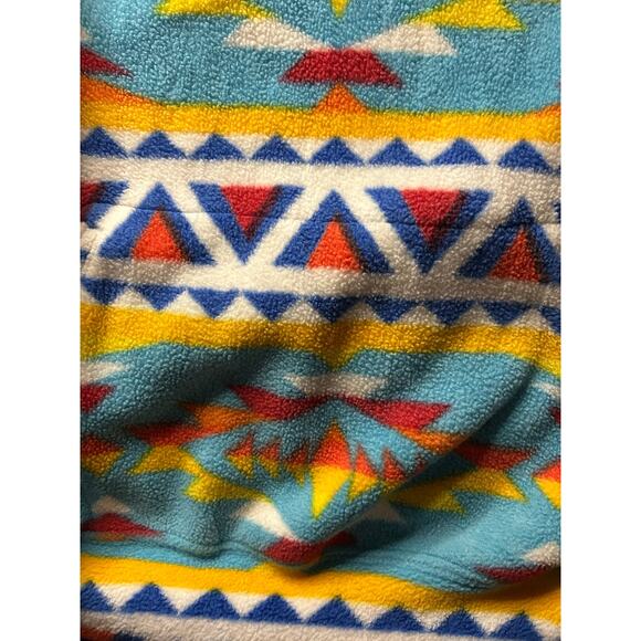 Massive Outdoors Medium Aztec Print Fleece Hoodie Pullover - Picture 4 of 5